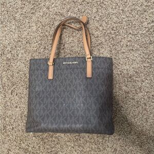 Michael Kors Dark Brown Monogram Tote